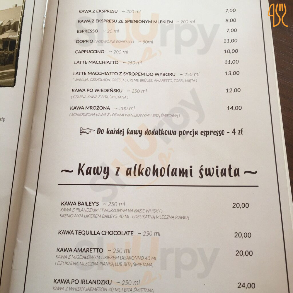 Cafe No. 5. Menu
