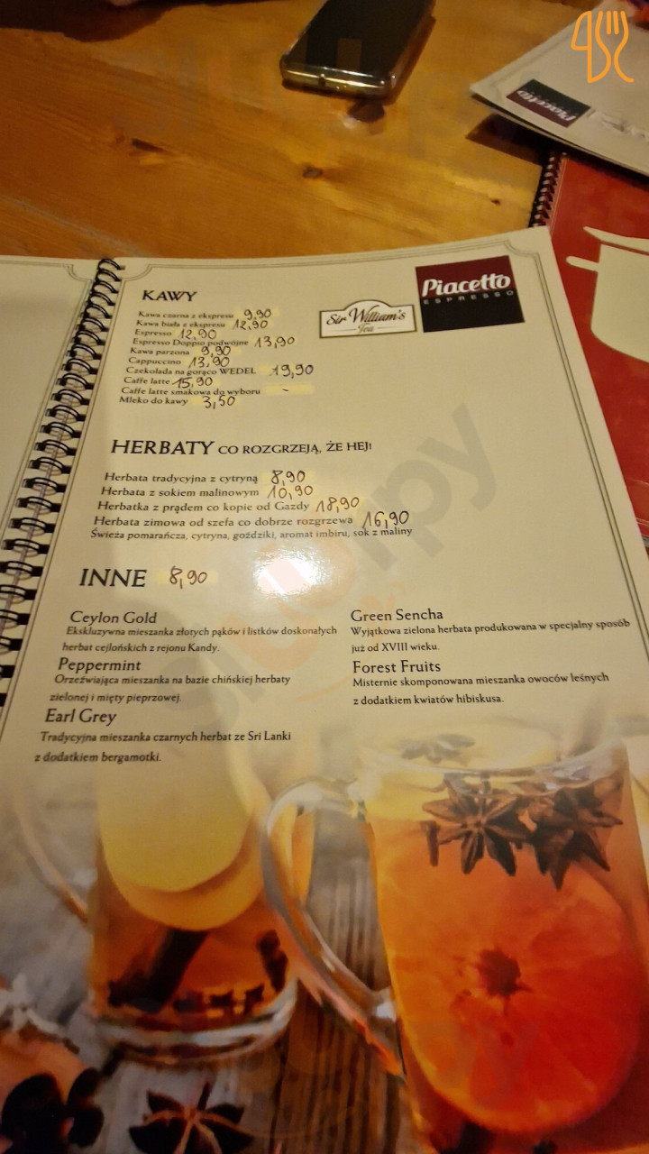 Pod Teznia Menu