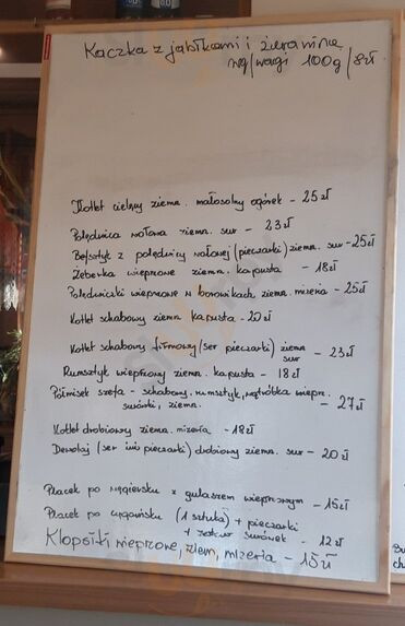U Martusiowej Menu