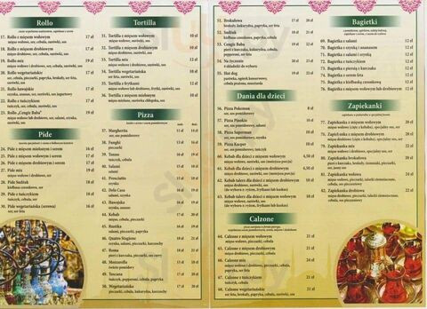 Cengiz Baba Menu