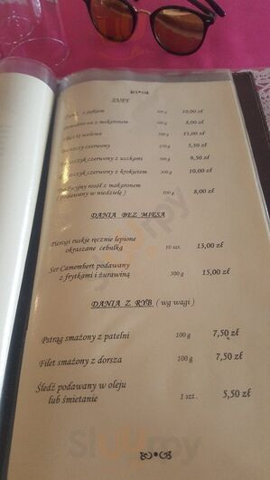 Zajazd Pod Lwem Menu