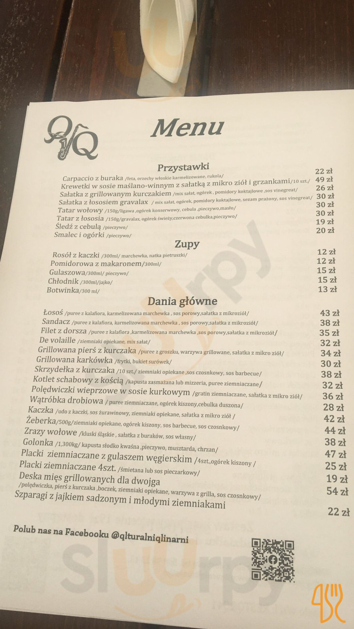 Qlturalni Qlinarni Q&q Menu