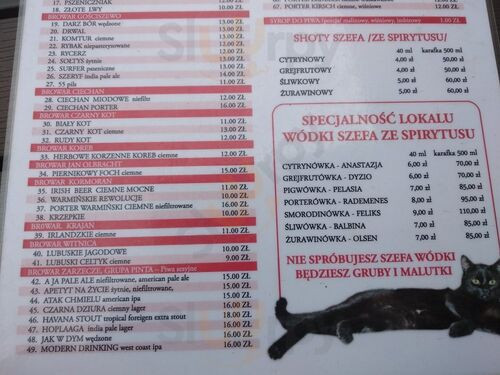 Rademenes Craft Beer Menu