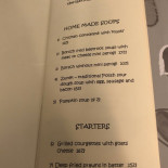 The Blue Beetroot Menu