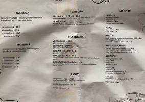 Atelier Japonskich Smakow Mugi menu