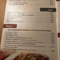 U Zosi menu