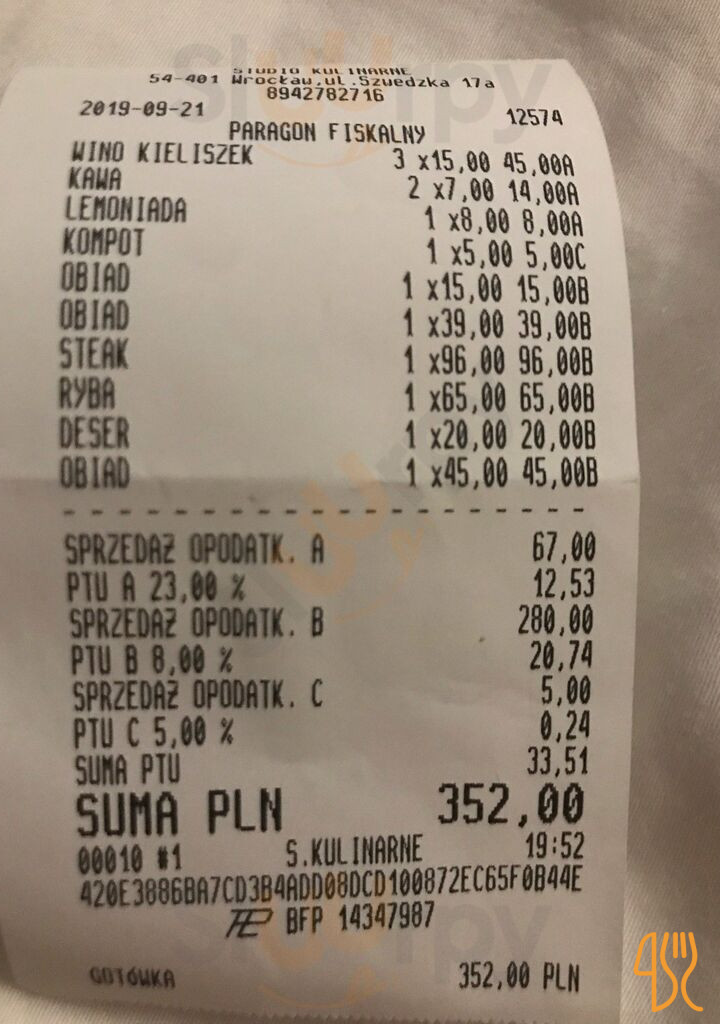 Stół Na Szwedzkiej Studio Kulinarne Menu