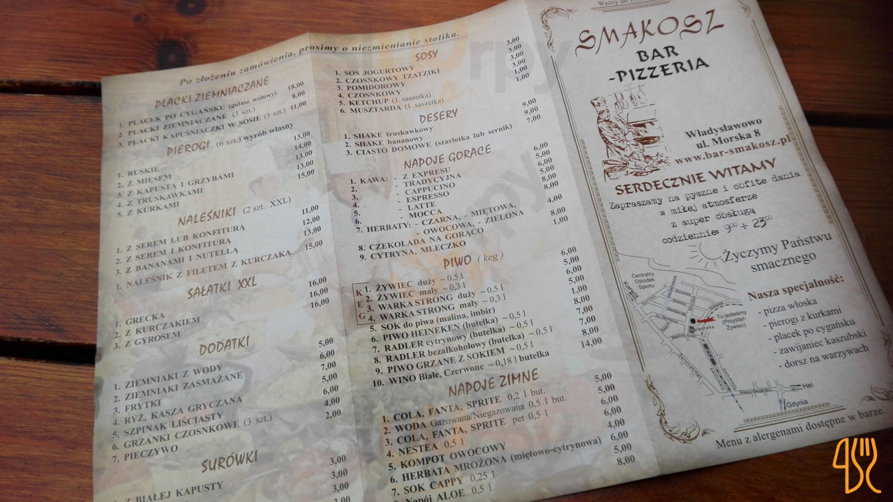 Smakosz Menu