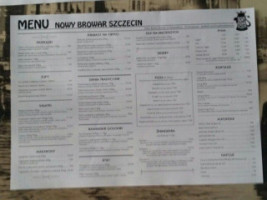 Nowy Browar menu