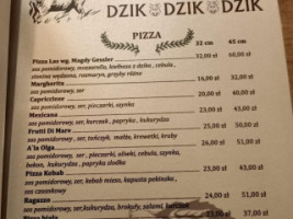 Dzik Dzik Dzik menu