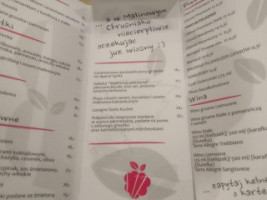 Malinowy Chruśniak menu