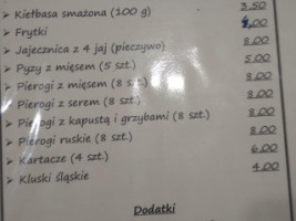 Bingo. Zajazd. Zaręba I. menu