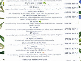 Casa Della Pizza menu