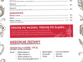 Włoska Wioska Tawerna menu