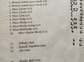 Karczma Rzym menu