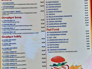 Pizzeria Capone Menu