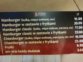 Kebab Z Gwoździem menu