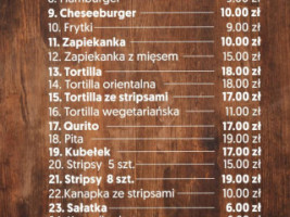 Kebab Istambuł menu