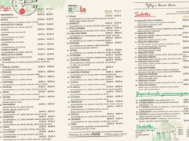 Pizzeria Italia menu