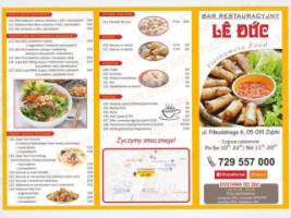 Restauracyjny LÊ ĐỨc menu