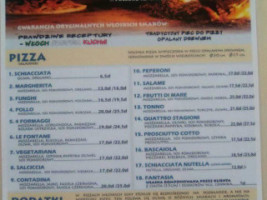 Pizza U Włocha menu