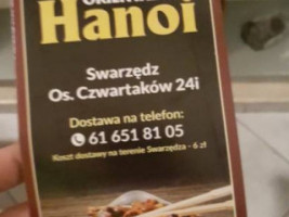 Orientalny Hanoi menu