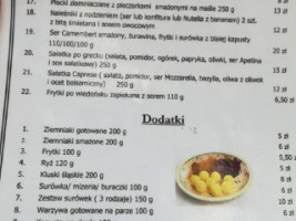 Borowik menu