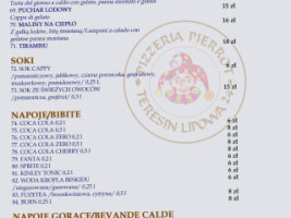 Pizzeria Pierrot menu