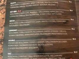 Knajpa menu