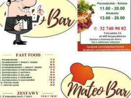 Mateo Świętochłowice menu