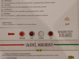 Pizzeria Palermo menu