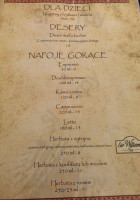 Karczma Jadlo Karpackie menu