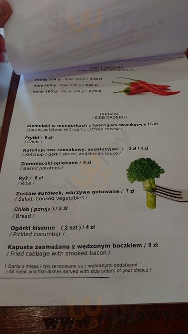 Rybia Wyspa Menu