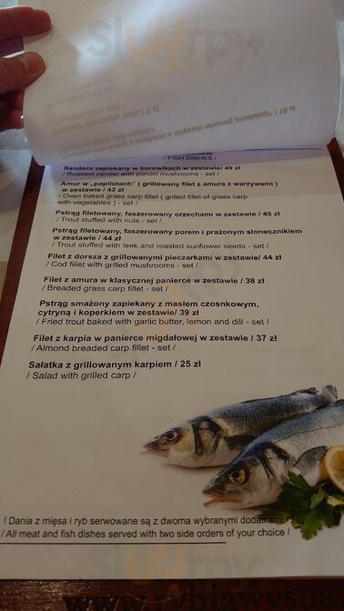 Rybia Wyspa Menu