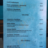 Malinowa Chmurka menu