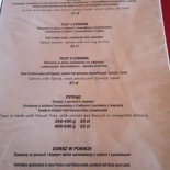 Zajazd Zornica Menu