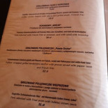 Zajazd Zornica Menu