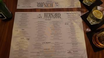 Bernard Piwiarnia menu