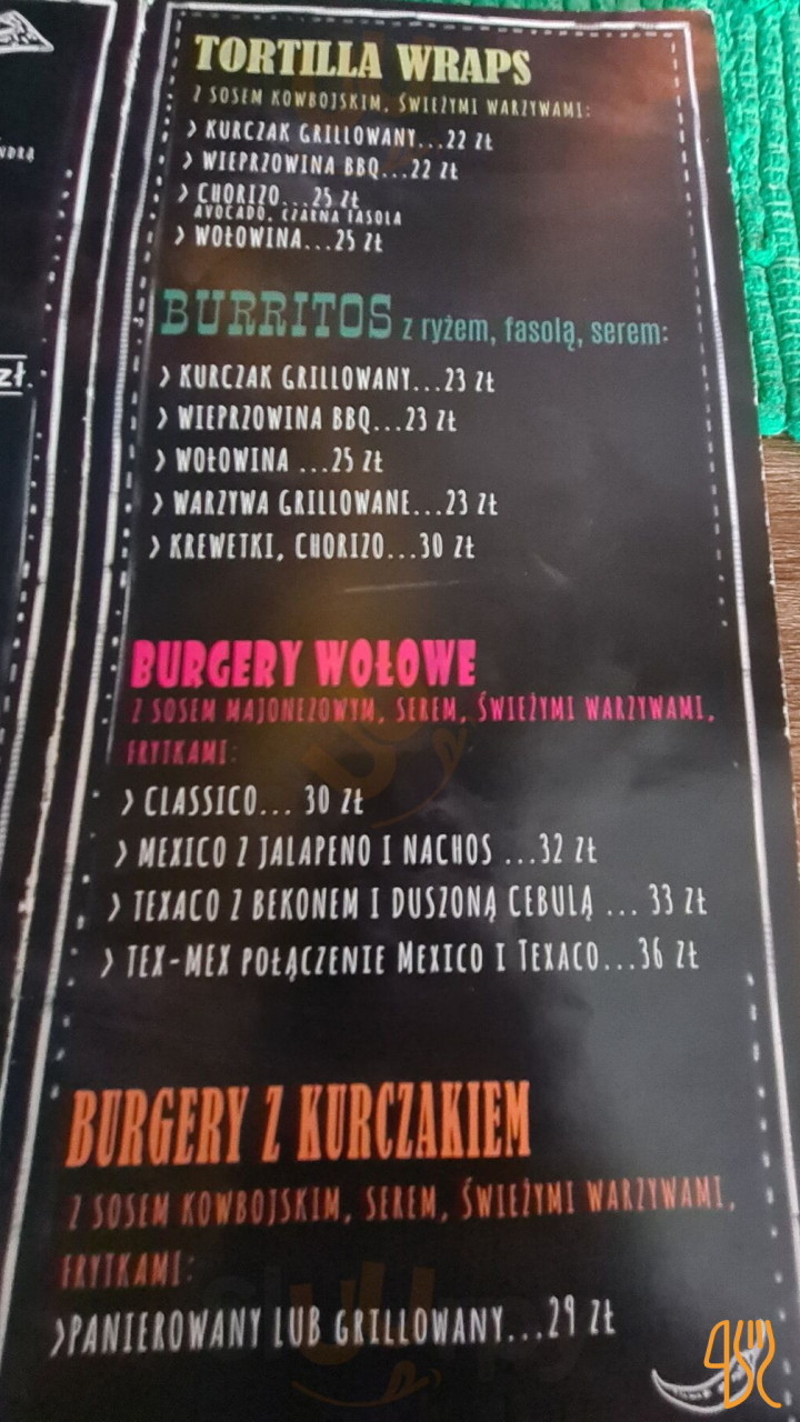 Piri Piri Tex Mex Grill Menu