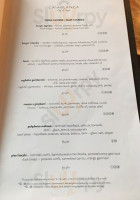 Casablanca menu