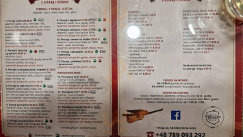 Pierogarnia menu