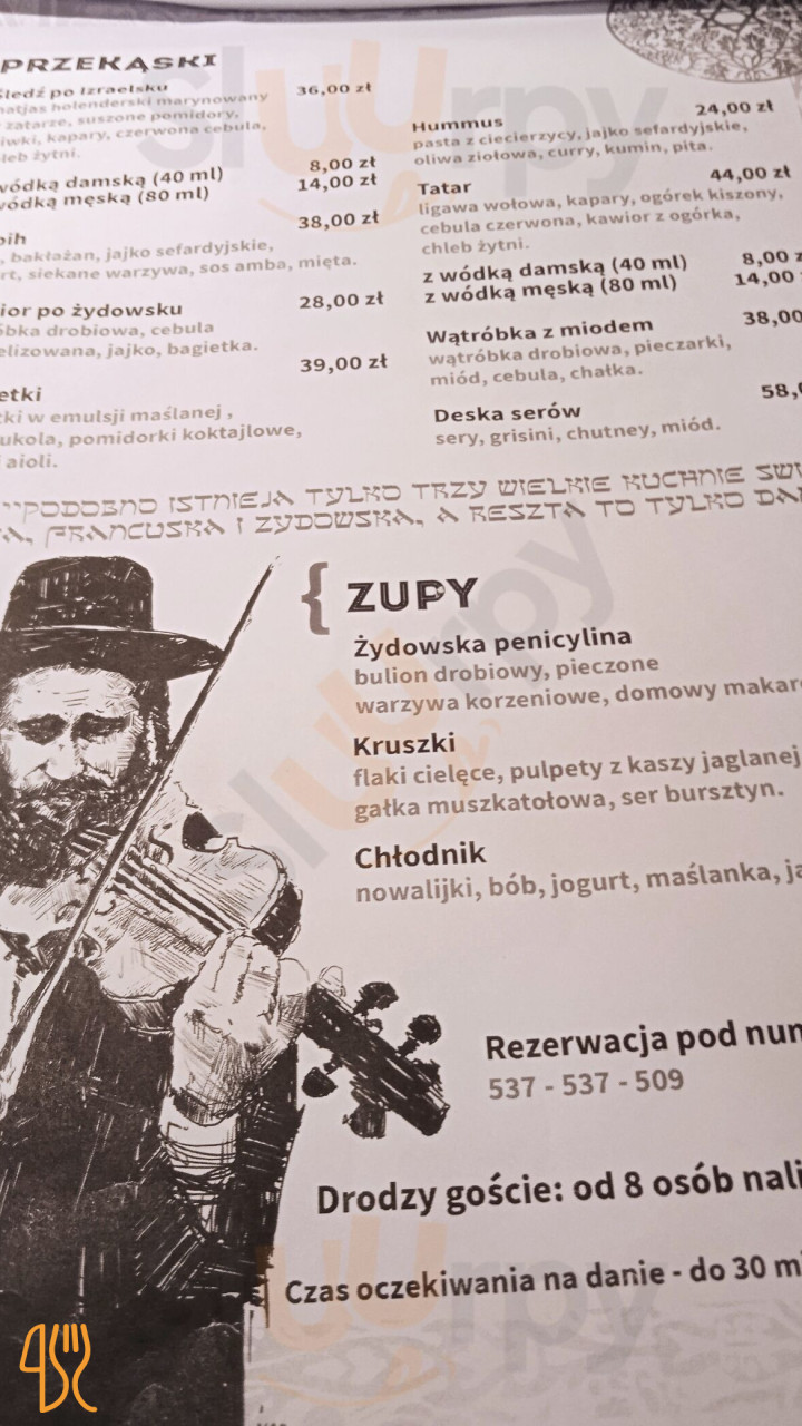 Mazel Tov Kuchnia Żydowska Menu