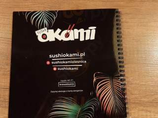 Sushi Okami Menu