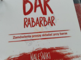 Rabarbar menu