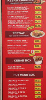 Chilli Kebab Grill menu