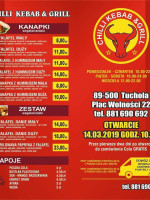 Chilli Kebab Grill menu