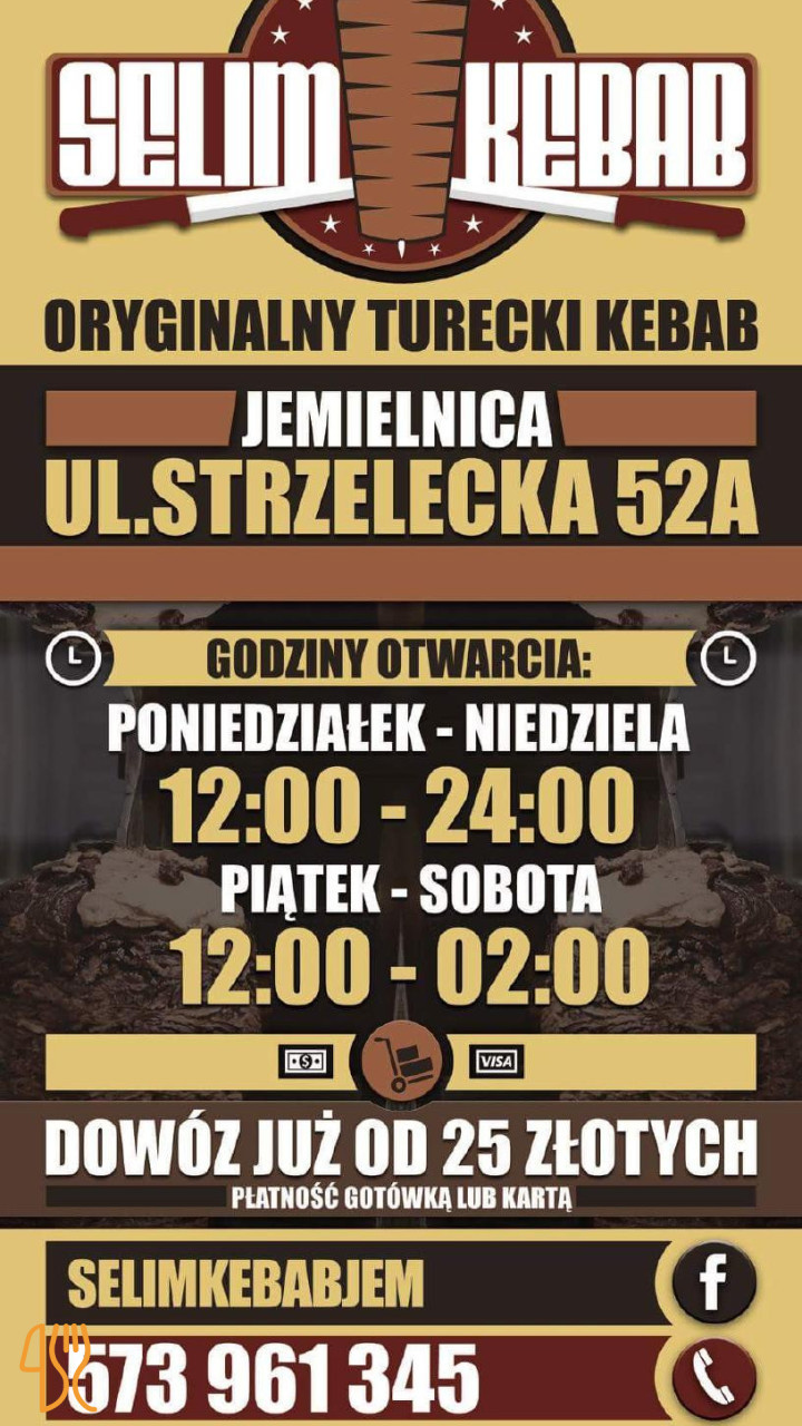 Selim Kebab Menu