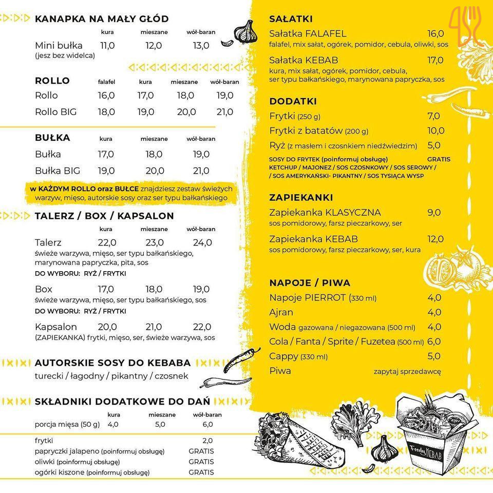 Foody Kebab&burgers Menu