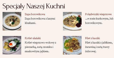 Gosciniec Ulanski menu