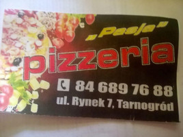 Pizzeria Pasja menu